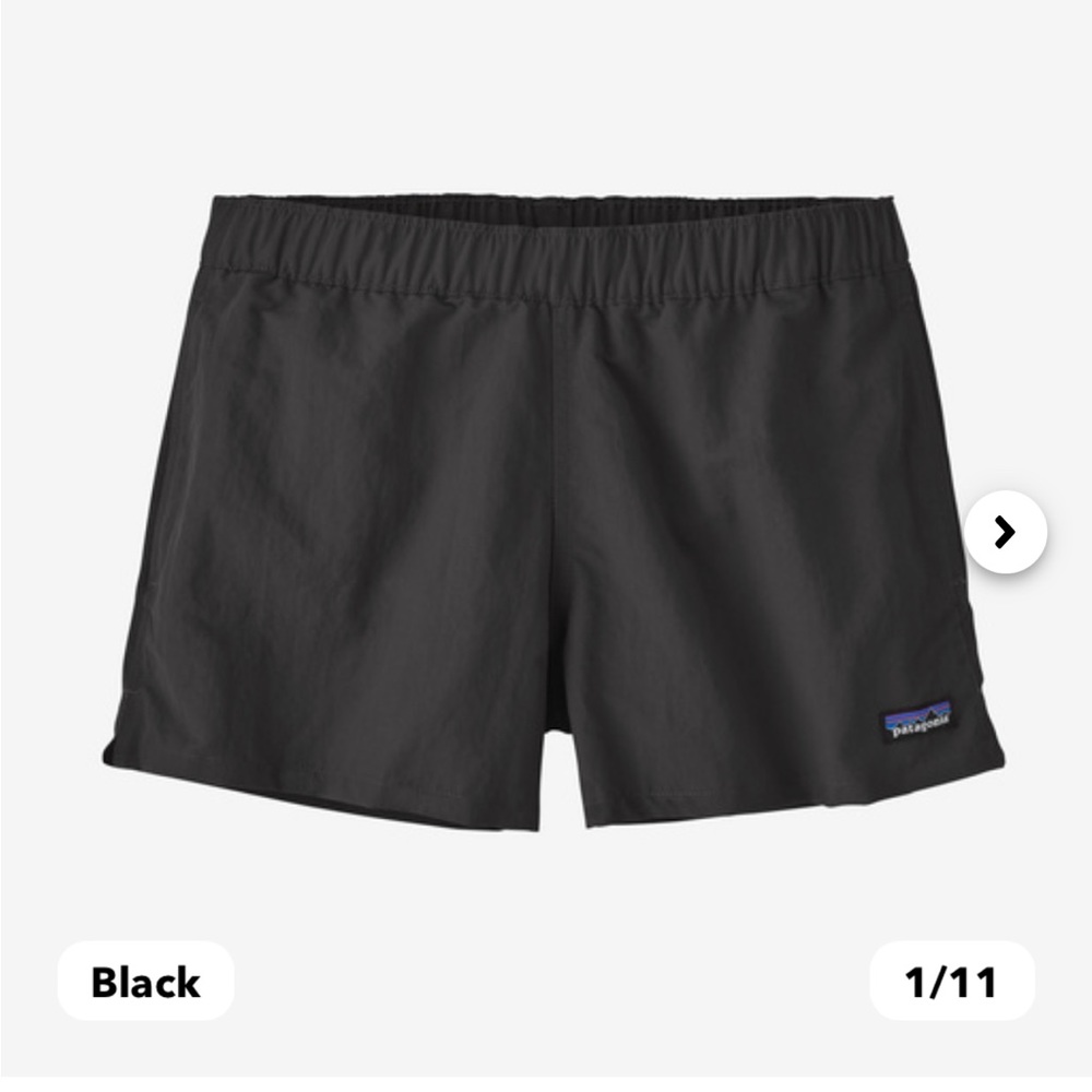 Patagonia Women’s Black Shorts - Women's Barely Baggies™ Shorts - 2½"